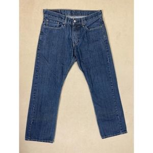 Levi's 514‎ Mens 32x30 Straight Leg Jeans Relaxed Fit Low Rise Blue Denim